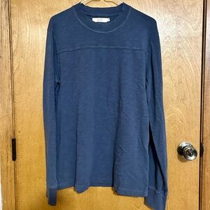 AE77 Premium Navy Long Sleeve Shirt 🌊